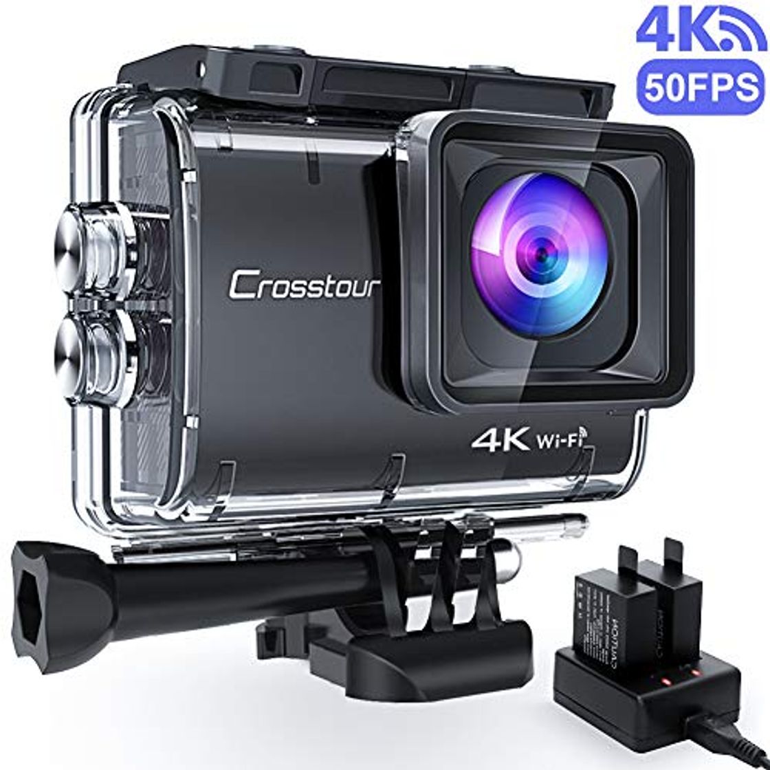 Electrónica Crosstour CT9500 Nativo 4K30FP Cámara Deportiva Wi-Fi Camara de Accion(Sumergible de 40M