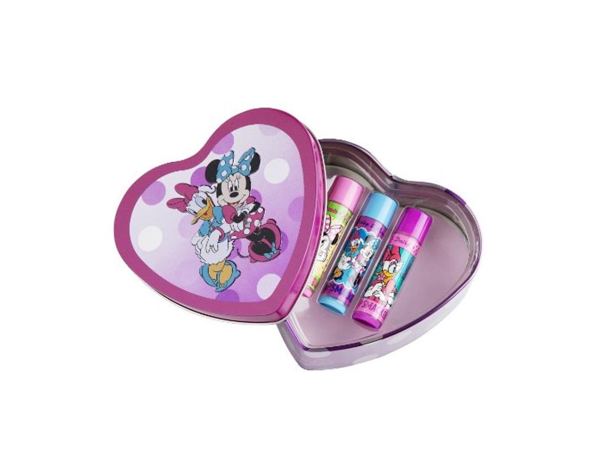 Fashion Lip Smacker Disney Minnie y Daisy corazón caja de la lata