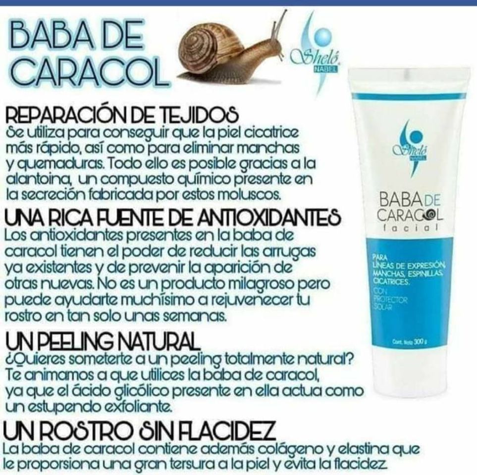 Moda Crema facial baba de caracol