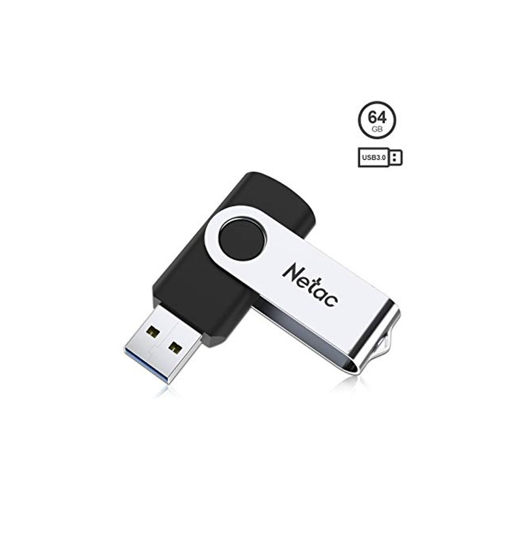 Social Memorias USB 64GB, Diseño Giratorio Mini Pen Drive velocidades de Lectura de