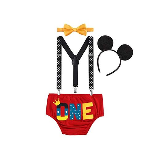 FYMNSI - Disfraz de ratón para bebé con tirantes en forma de