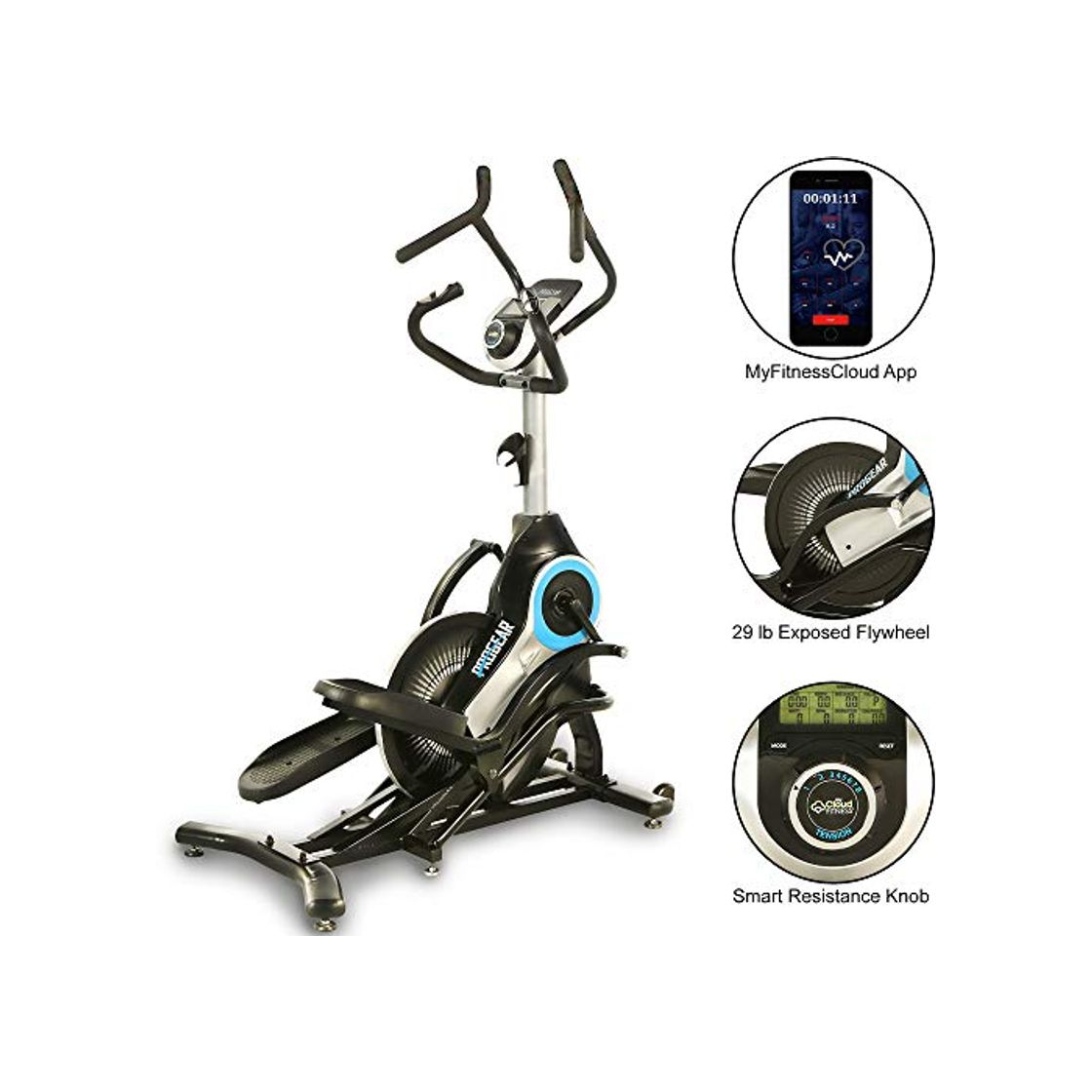 Producto ProGear 9900 HIIT Escalera o elíptica de entrenamiento inteligente con bluetooth, ajuste