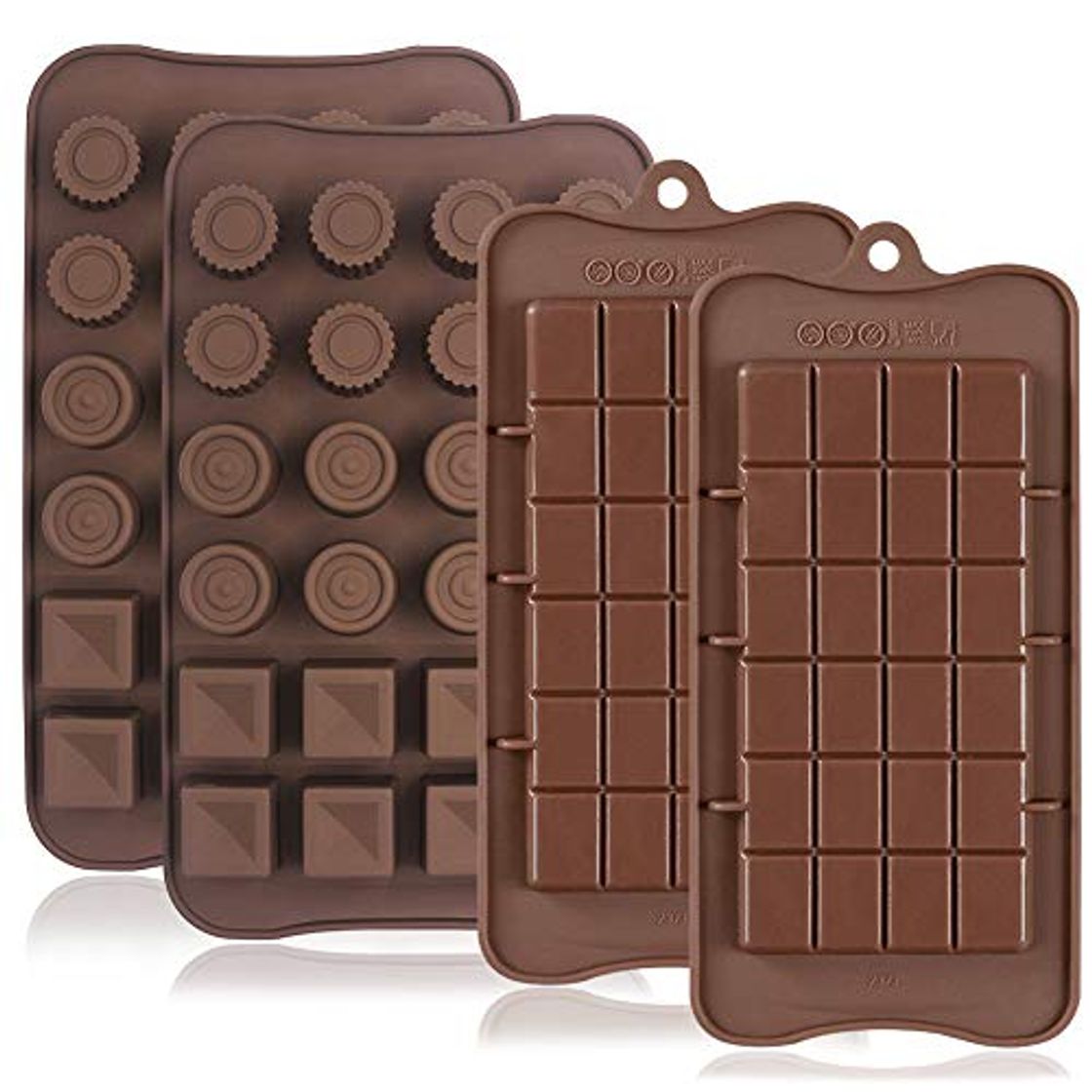 Product 4 moldes de silicona para chocolate