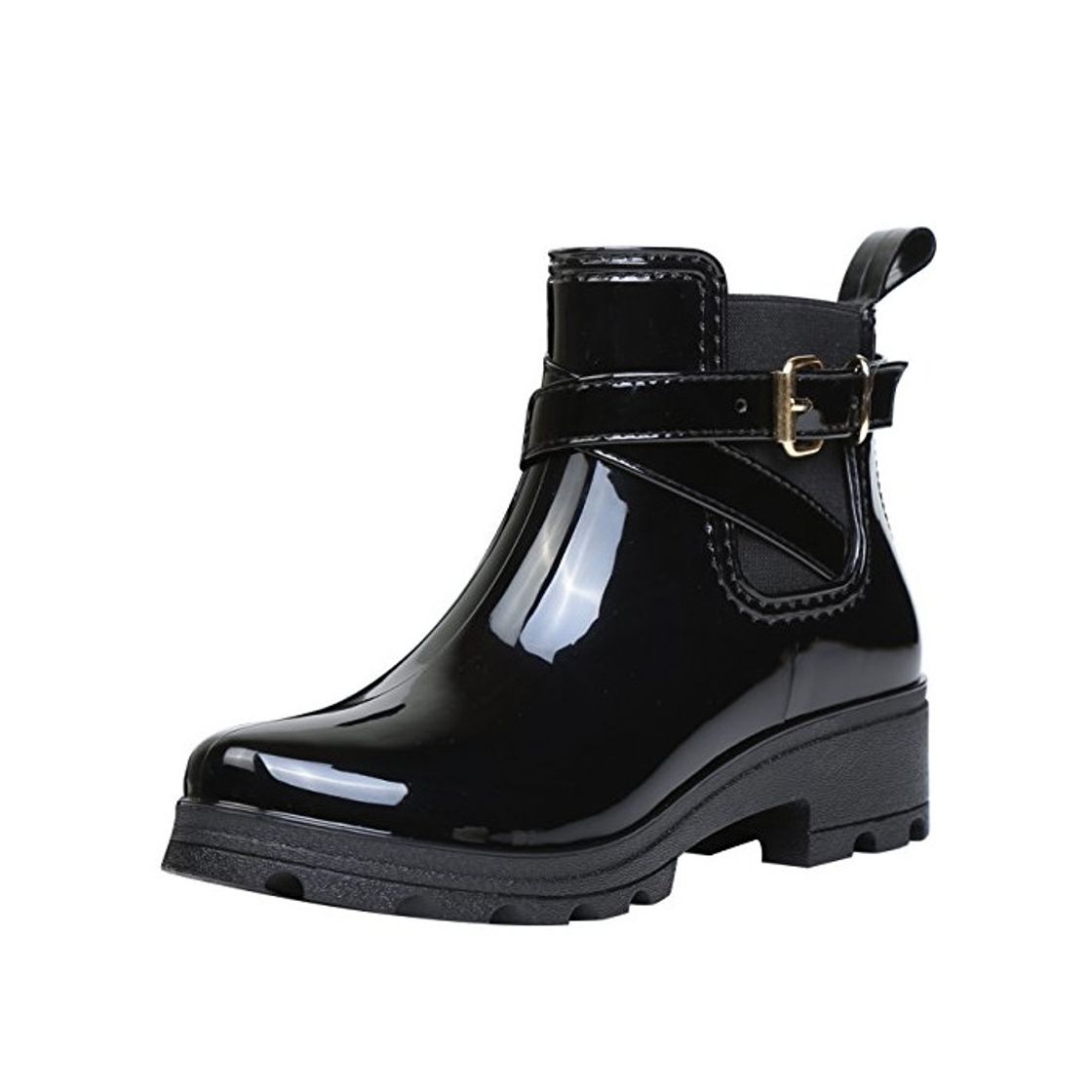 Moda Botas de Agua Bota de Goma Mujer Impermeable lluvia Zapatos Tobillo Casual