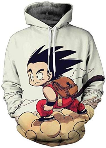 bettydom Niños Sudaderas Dibujos Animados de Dragon Ball con Capucha Mangas Largas