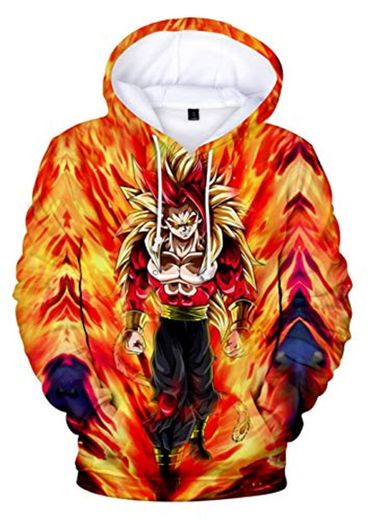 HUASON Sudadera con Capucha para Niños Dragon Ball Ropa Deporte Impresión de