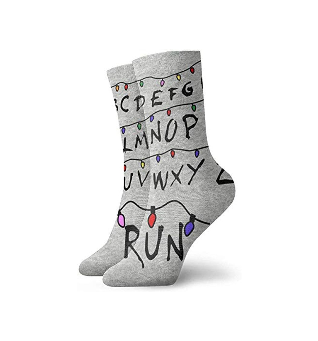 Moda KLING RUN Stranger Things Unisex Fun Cool 3D Print Colorful Athletic Sport Novelty Crew Tube Socks