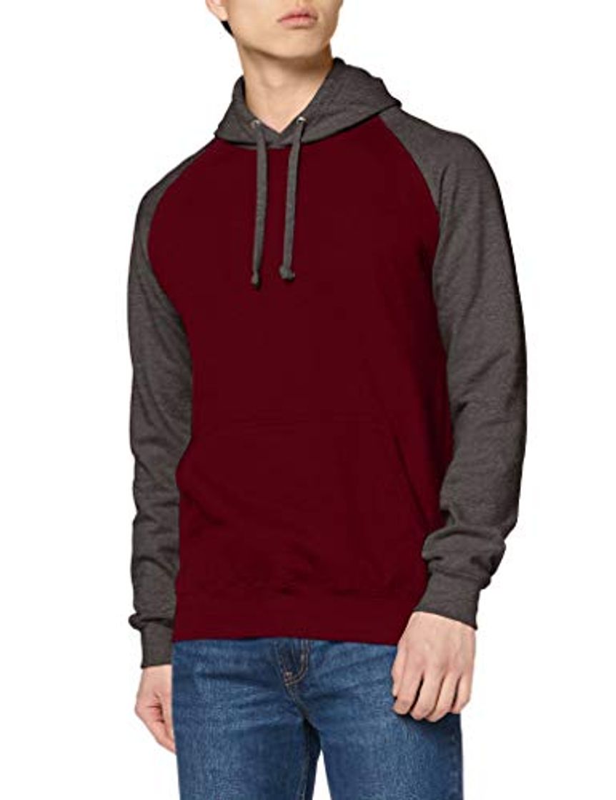 Moda AWDis Baseball Hoodie Sudadera con Capucha, Multicolor