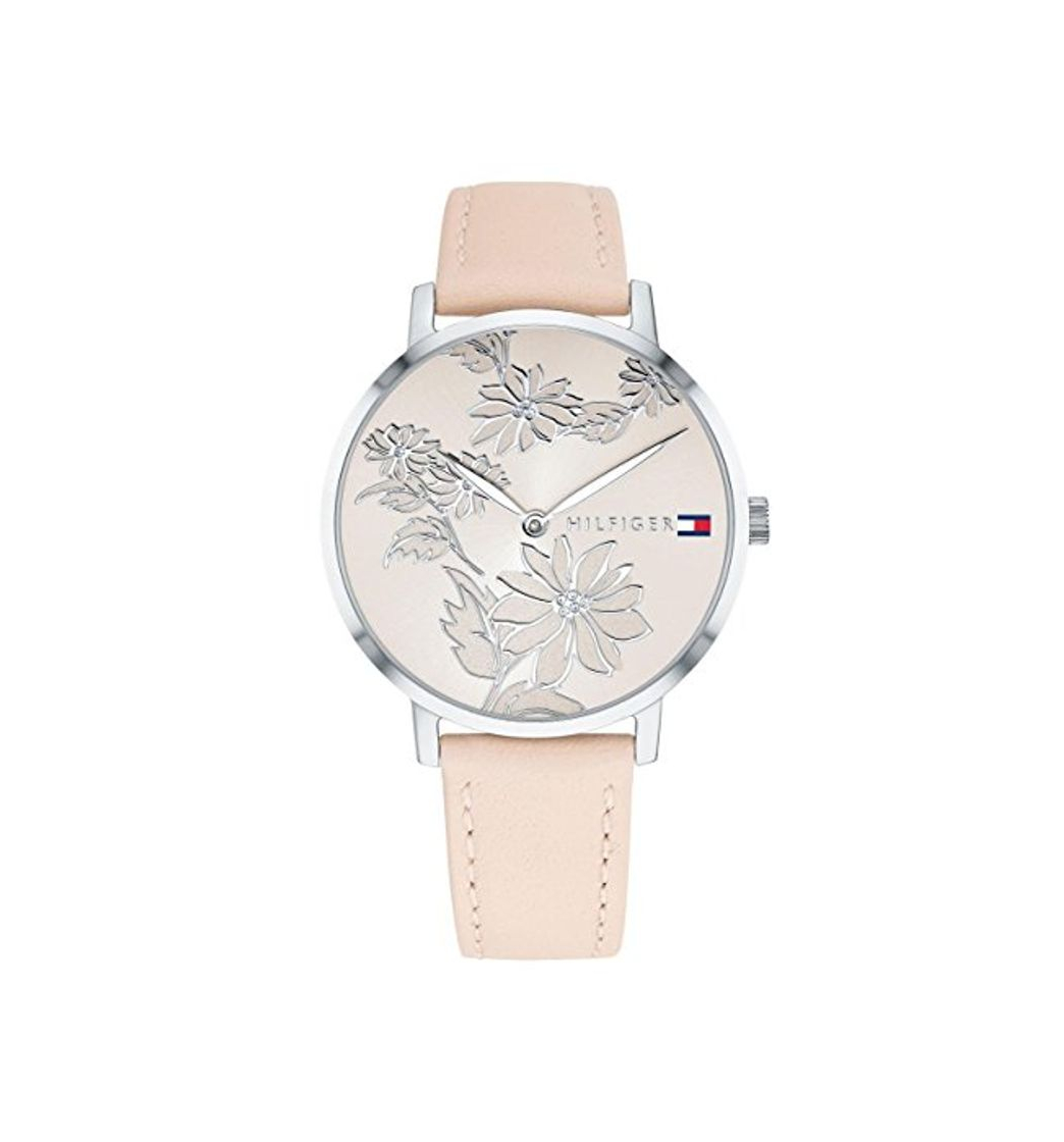 Social Tommy Hilfiger Reloj Analógico para Mujer de Cuarzo con Correa en Cuero 1781919