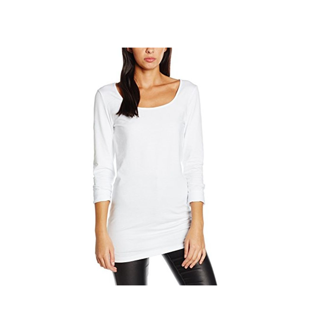 Social VERO MODA VMMAXI MY LS SOFT LONG U-NECK NOOS, Camisa Manga Larga