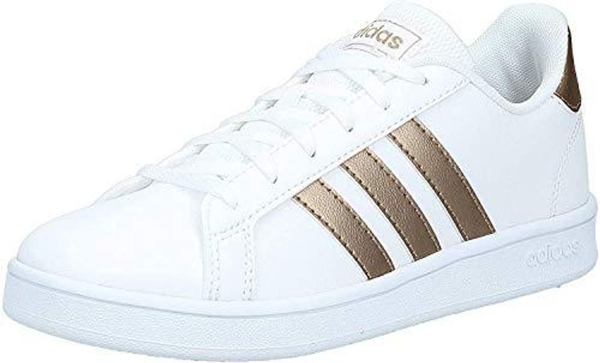 Social adidas Grand Court K, Zapatillas de Tenis, Multicolor Ftwwht Coppmt Glopnk 000,