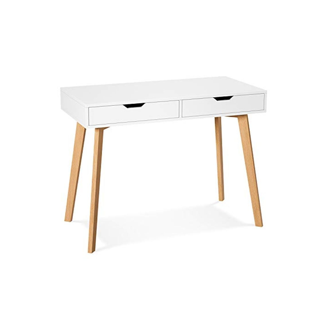 Social Homfa Mesa de Escritorio Mesa para Ordenador Escritorio para Estudio Oficina Dormitorio
