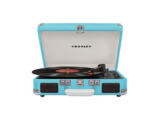 Crosley Cruiser Deluxe Vintage 3-Speed Bluetooth Suitcase Turntable