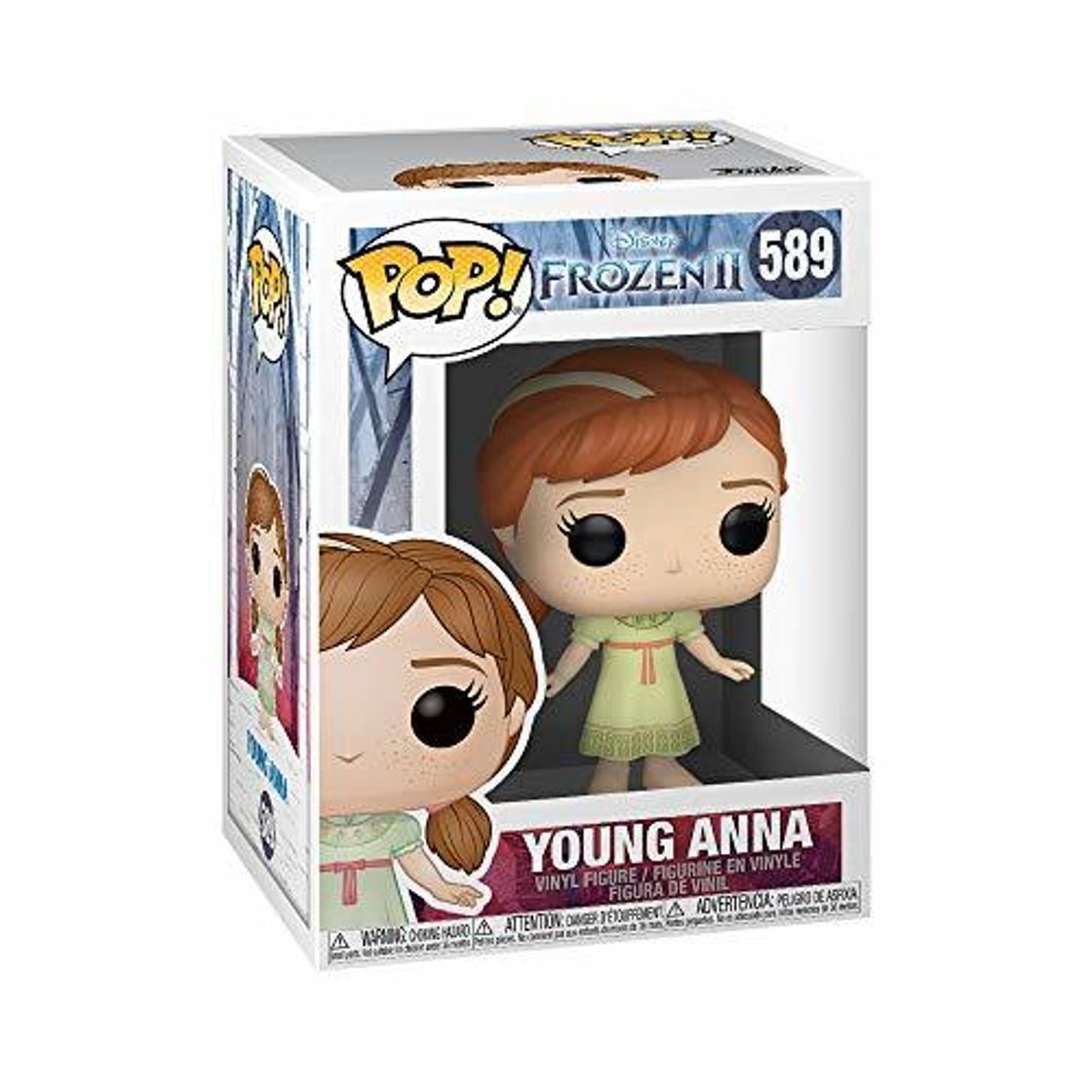 Social Funko- Pop Disney: Frozen 2-Young Anna Figura Coleccionable, Multicolor