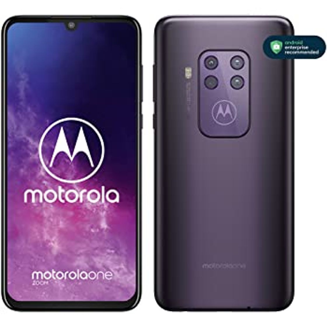 Social Motorola One Zoom con Alexa Hands-Free (Pantalla 6,4" FHD+, Sistema de 4