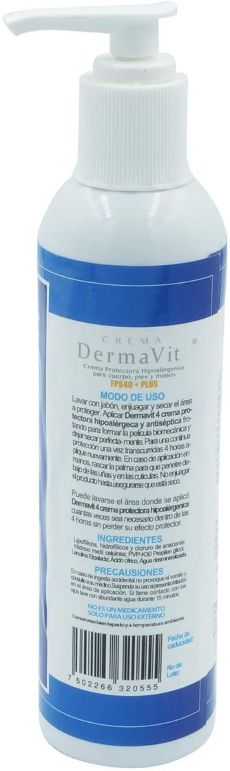 Fashion Crema DermaVit4 antiséptica Protectora por 4 Horas Antivirus