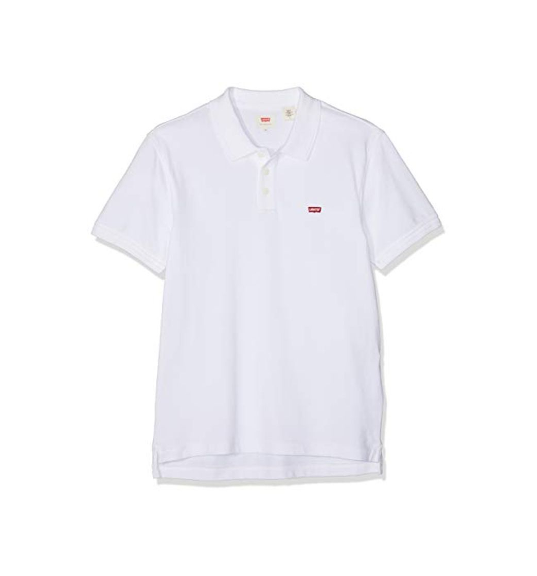 Fashion Levi's Housemark Polo, Camiseta para Hombre, Blanco