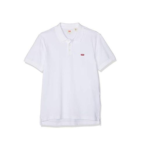 Levi's Housemark Polo, Camiseta para Hombre, Blanco