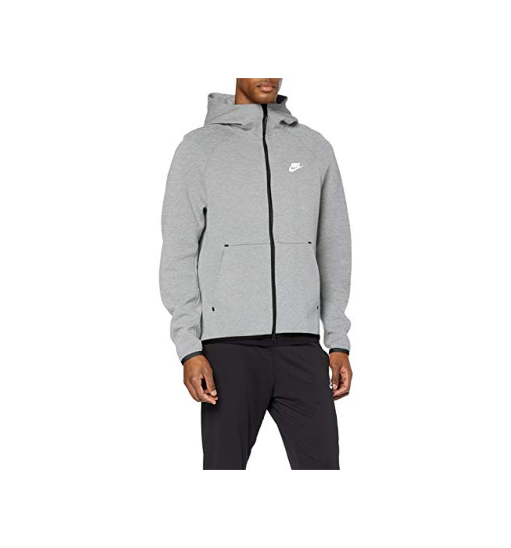 Moda Nike Sportswear Tech Fleece Sudadera, Hombre, Gris