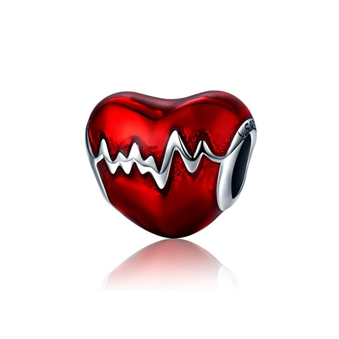 Social Abalorio para colgar inspirado en los latidos de un corazón
