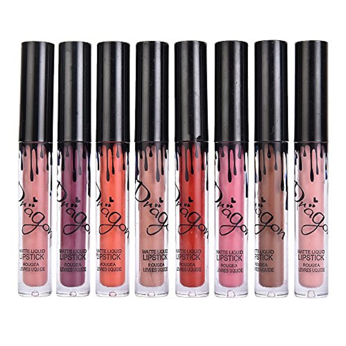 Social Vococal - Kit de 8 Color Brillo Labios,Belleza Maquillaje Labios para Mujer