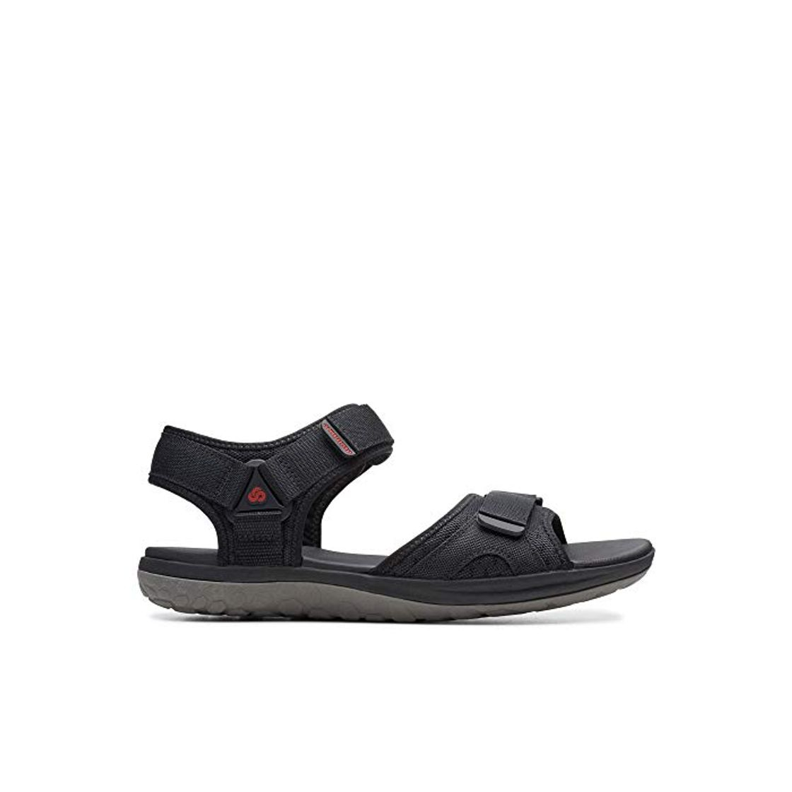 Social Clarks Step Beat Sun, Sandalias Punta Abierta para Hombre, Negro
