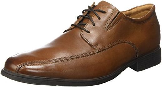 Clarks Tilden Walk, Zapatos de Cordones Derby para Hombre, Marrón