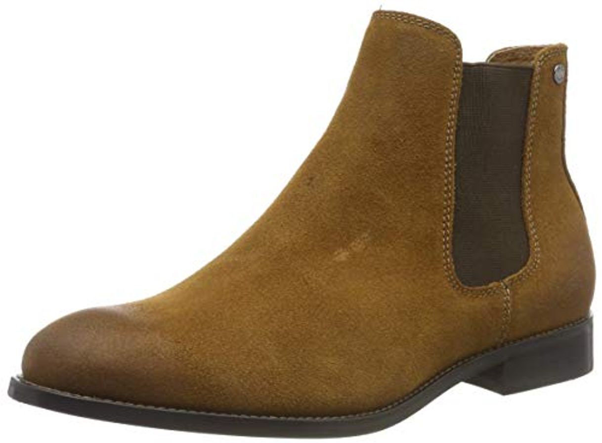 Product JACK & JONES Jfwpeter Waxed Suede Noos, Botas Chelsea para Hombre, Marrón