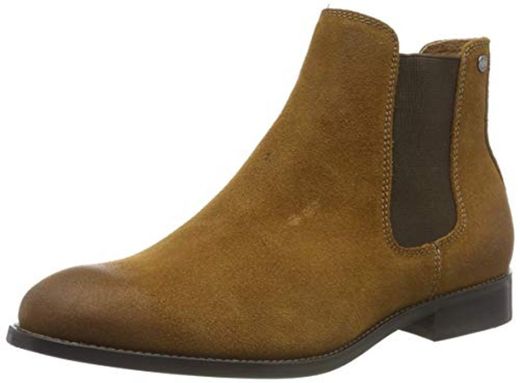 JACK & JONES Jfwpeter Waxed Suede Noos, Botas Chelsea para Hombre, Marrón