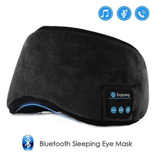 Jinxuny Bluetooth Sleeping Eye Mask Auriculares Sleeping Travel Música Eye Cover Wireless