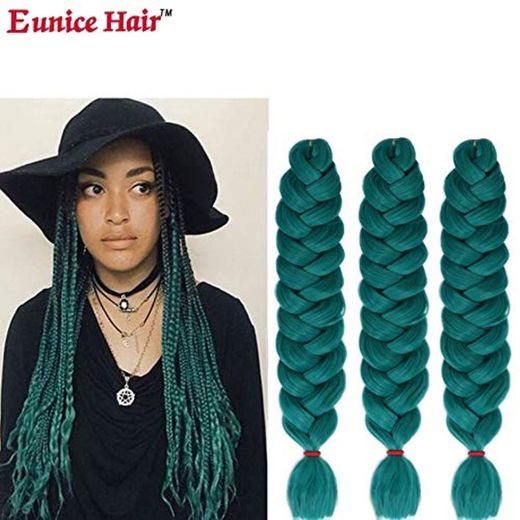 6 Pieces Jumbo Braid Synthetic Hair Single Color 41 Inches 165g Kanekalon Hair Braiding Extensions