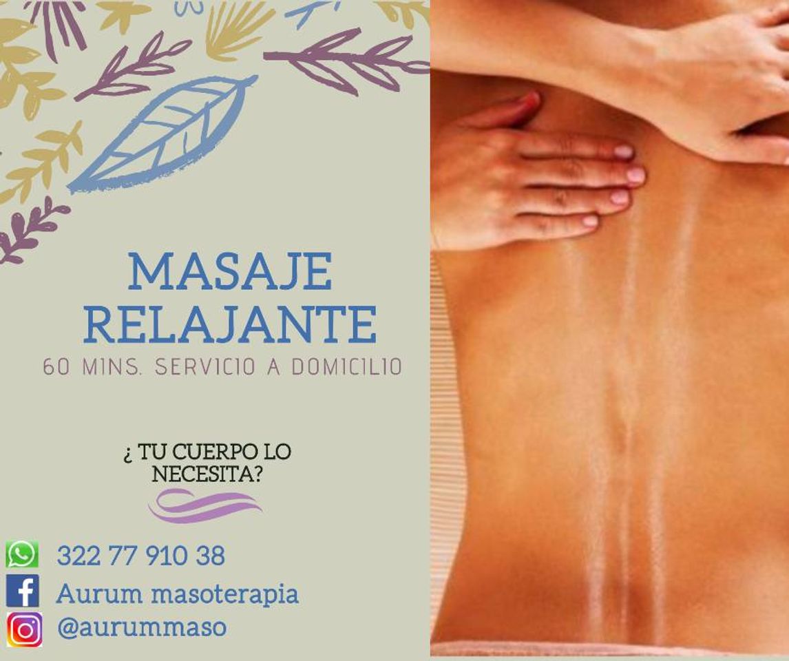 Social Masaje relajante, calidad y precios accesibles. 