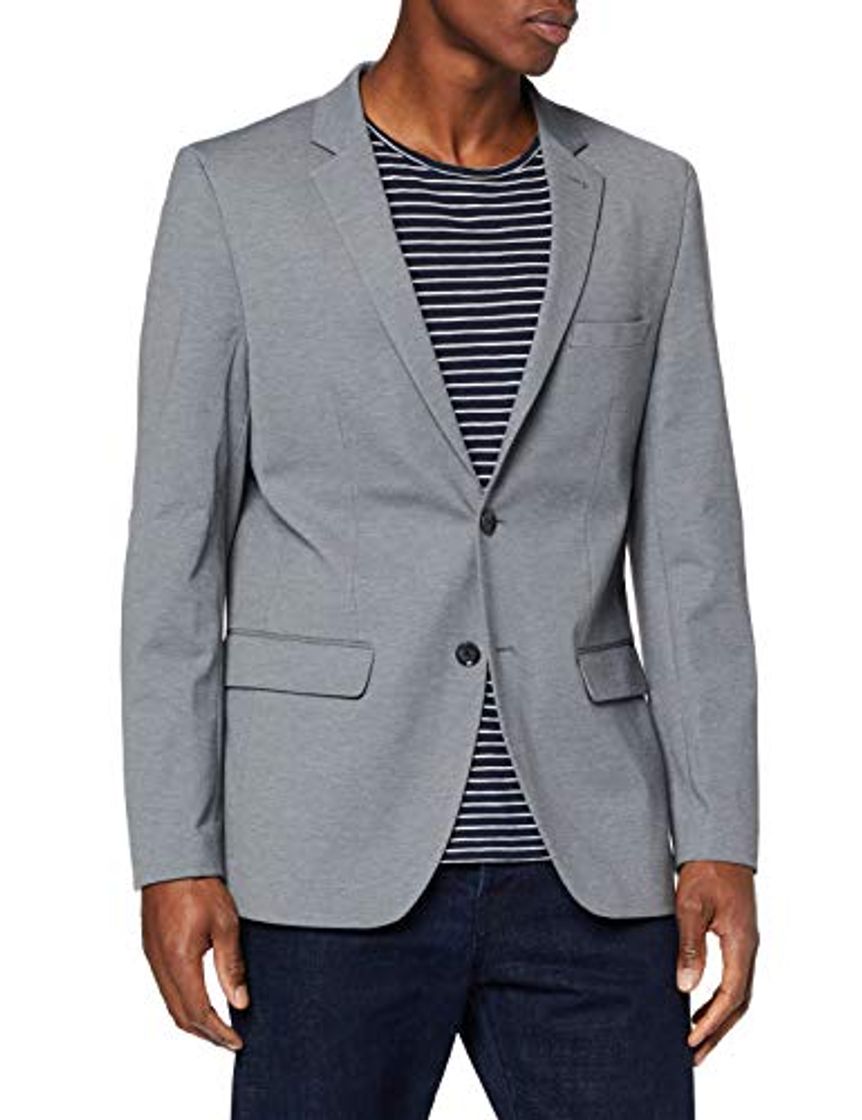 Moda Marca Amazon - find. Blazer para Hombre, Gris