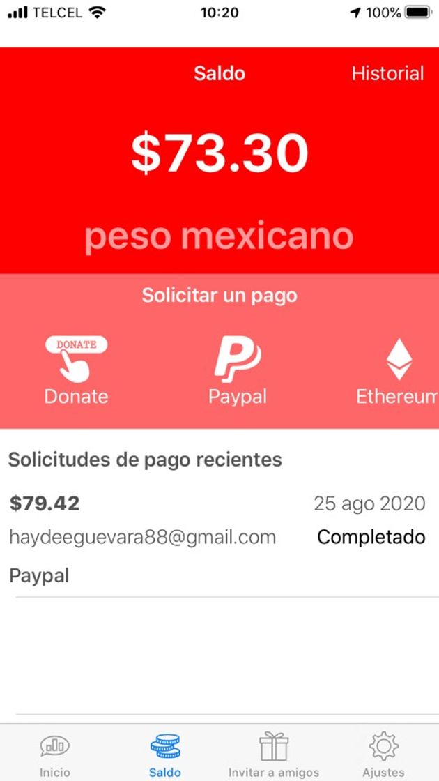 App Gana dinero en esta app 