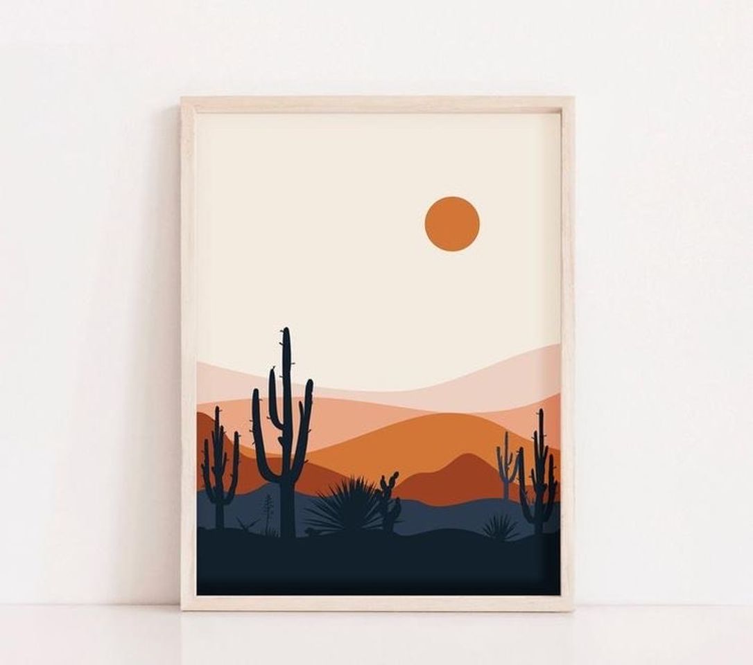 Producto Mid Century Modern Desert Wall Art