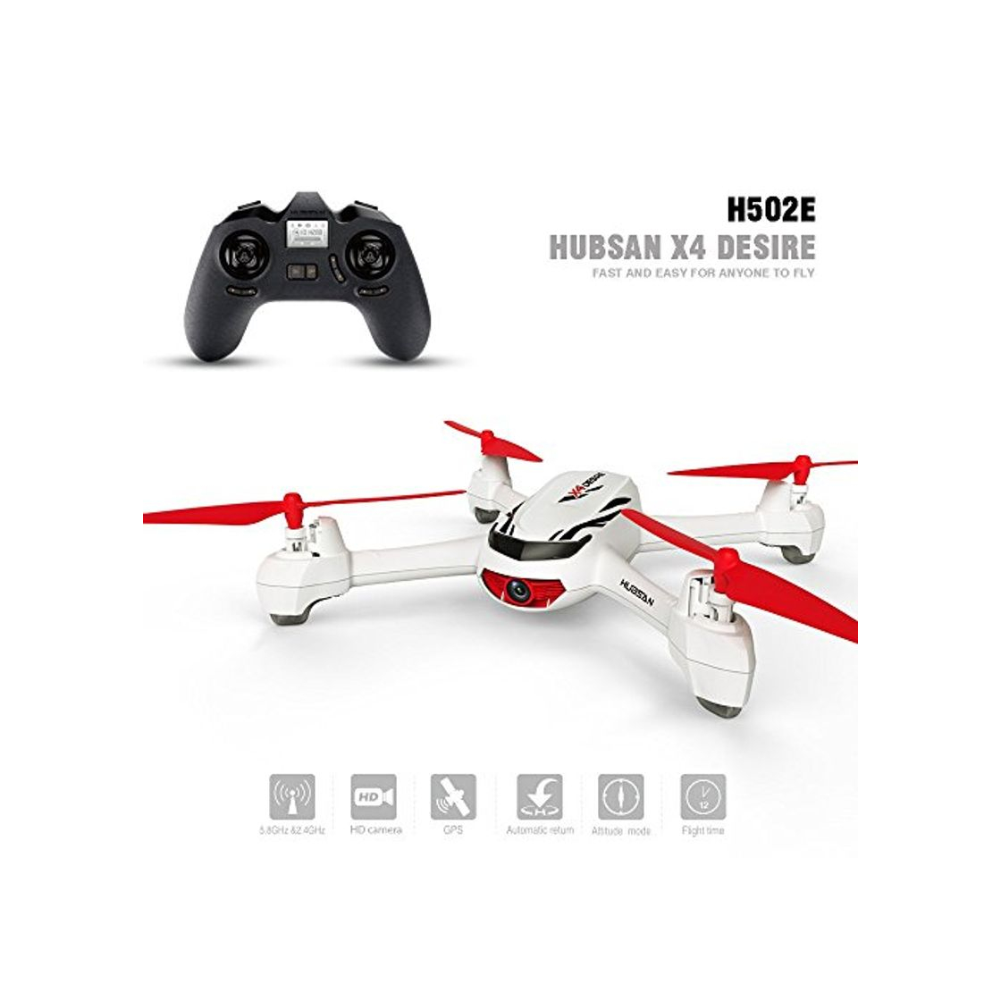 Productos HUBSAN H502E X4 Desire CAM Drone GPS 720P HD Camara Retorno a