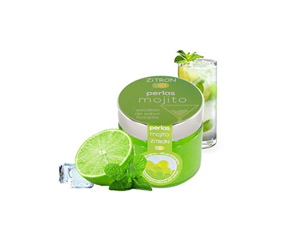 Productos Perlas mojito para cóctel. Fruta concentrada en perlas para coctel