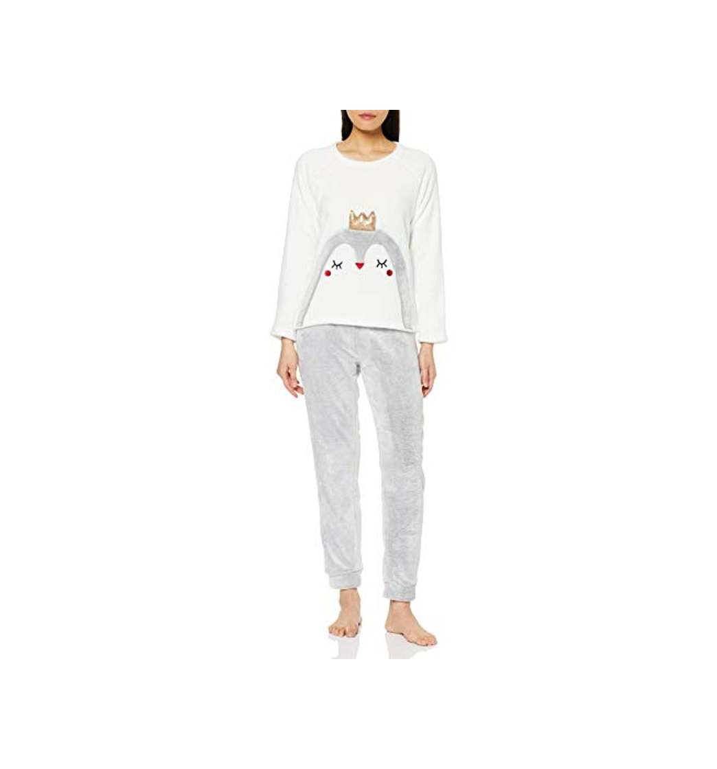 Moda Melissa Brown AF.Snow.pyc Pijama, Blanco