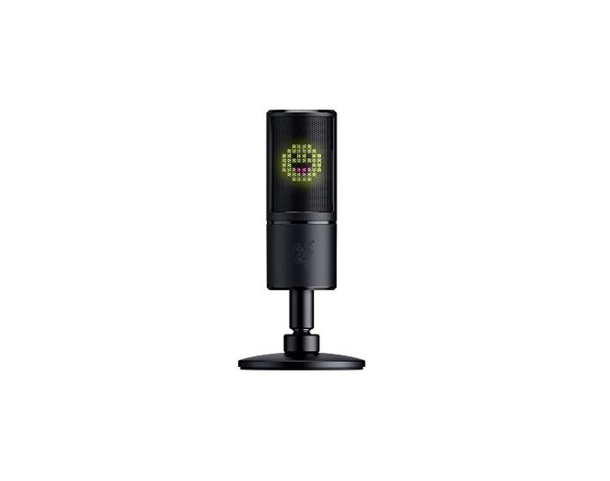 Electrónica Razer Seiren Emote - Micrófono de Condensador USB para Streaming con Amortiguador