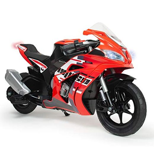 INJUSA – Moto Racing Fighter de 24V con Freno de Tambor, Aceleración