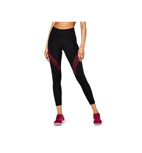 Marca Amazon - AURIQUE Bal181la18 - leggings deporte mujer Mujer, Negro
