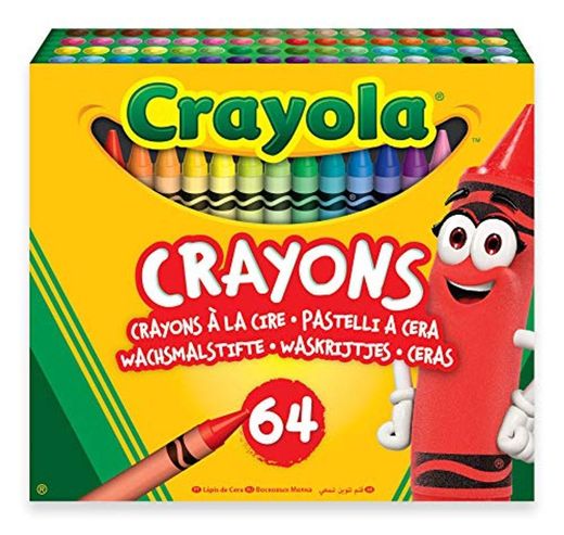 CRAYOLA Crayola-52-6448 Set 64 Ceras 14x12cm, Multicolor