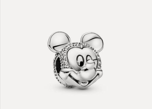 Charm de plata Clip Rostro Mickey Disney Unisex

