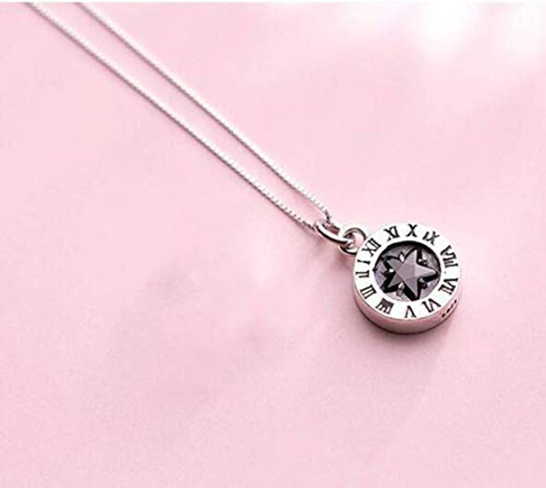 Fashion WOZUIMEI S925 Collar de Plata Estrellas de Las Mujeres Japón Y Corea