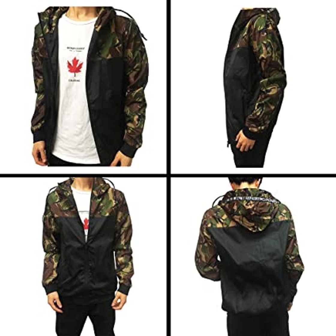 Social shepretty Hombre Softshell Funciones Chaqueta para Exterior Impermeable Color Verde Cortavientos