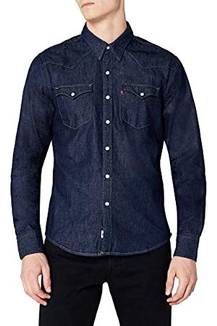 Social Levi's L/S Barstow Western Shirt, Camisa Casual de Manga Larga para Hombre,