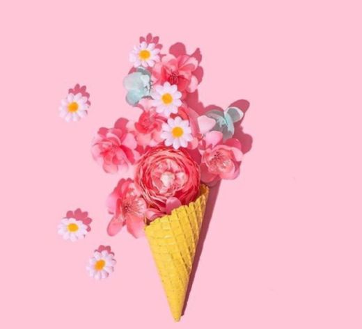 Flower ice cream 
