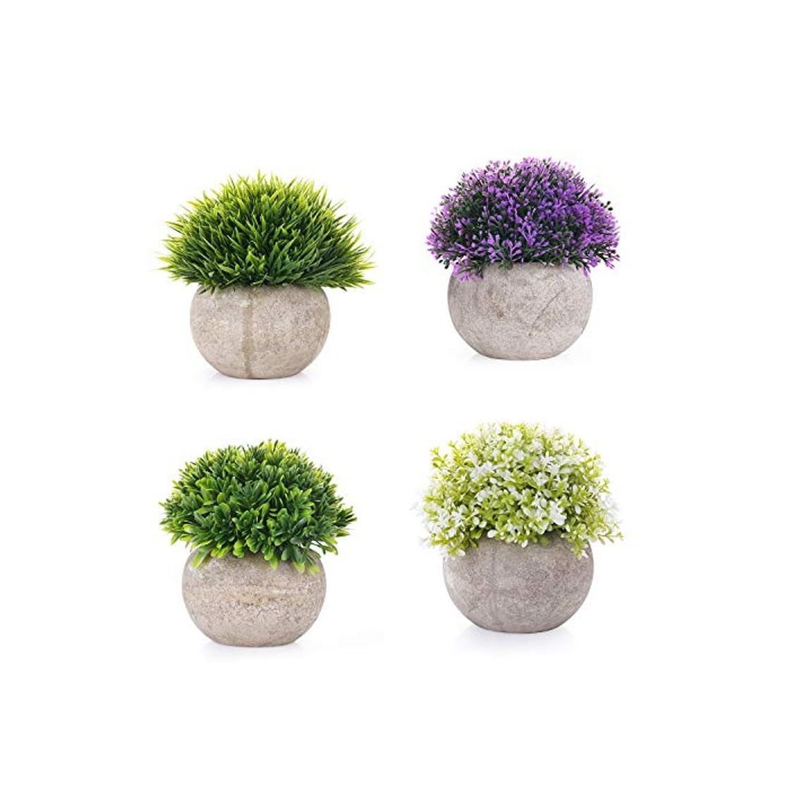 Social EEKONG Plantas Artificiales Suculentas Plásticas Flor pequeñas en Maceta para decoración del