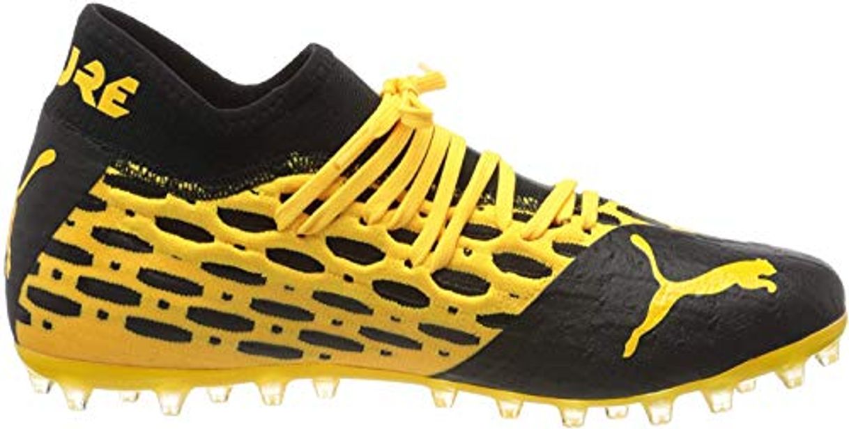 Moda PUMA Future 5.2 Netfit MG, Botas de fútbol para Hombre, Amarillo