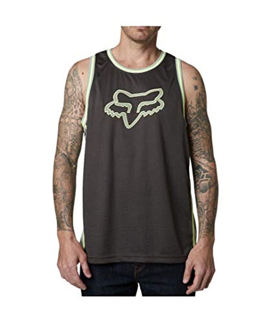 Fashion Fox Racing Men's Head Basketball Sleeveless Tank Top Shirt Black